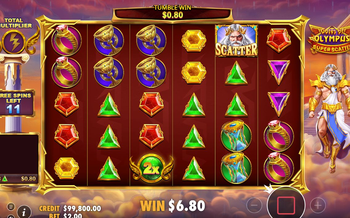 Rutnätet under free spins med specialrullarna